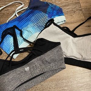 3 Forever 21 Sports bras